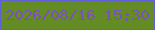 文字の大きさ：3、枠の色：625fdb、背景の色：638d24、文字の色：7b4fbd 無料ブログパーツのブログ時計