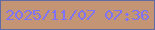 文字の大きさ：5、枠の色：626aa3、背景の色：c49575、文字の色：8072f5 無料ブログパーツのブログ時計