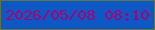 文字の大きさ：2、枠の色：627343、背景の色：0d58c4、文字の色：a20375 無料ブログパーツのブログ時計