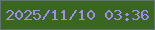 文字の大きさ：5、枠の色：627372、背景の色：396721、文字の色：a38cf1 無料ブログパーツのブログ時計