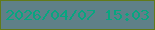 文字の大きさ：5、枠の色：627a19、背景の色：5f8088、文字の色：07a680 無料ブログパーツのブログ時計