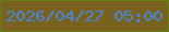 文字の大きさ：1、枠の色：628111、背景の色：79611f、文字の色：4588de 無料ブログパーツのブログ時計