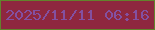 文字の大きさ：4、枠の色：62832c、背景の色：8e273f、文字の色：8350a1 無料ブログパーツのブログ時計