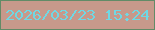 文字の大きさ：5、枠の色：628b67、背景の色：c7998b、文字の色：6fd8e4 無料ブログパーツのブログ時計