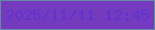 文字の大きさ：3、枠の色：628ca4、背景の色：743bbe、文字の色：6232cf 無料ブログパーツのブログ時計