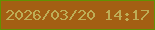 文字の大きさ：1、枠の色：629102、背景の色：a35f13、文字の色：bead56 無料ブログパーツのブログ時計