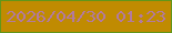 文字の大きさ：1、枠の色：62961a、背景の色：c08b01、文字の色：b27aa0 無料ブログパーツのブログ時計