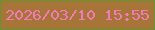 文字の大きさ：1、枠の色：629630、背景の色：a77537、文字の色：f17bb9 無料ブログパーツのブログ時計