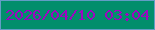文字の大きさ：1、枠の色：629dc6、背景の色：028e6c、文字の色：9d06c0 無料ブログパーツのブログ時計