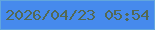 文字の大きさ：2、枠の色：62a6dd、背景の色：468aed、文字の色：536954 無料ブログパーツのブログ時計