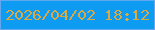 文字の大きさ：4、枠の色：62a8ef、背景の色：0e9bf2、文字の色：d9aa43 無料ブログパーツのブログ時計