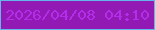 文字の大きさ：2、枠の色：62b6ea、背景の色：9219b3、文字の色：b32deb 無料ブログパーツのブログ時計