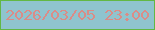 文字の大きさ：1、枠の色：62b844、背景の色：8fc4ce、文字の色：da8c87 無料ブログパーツのブログ時計