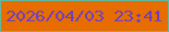 文字の大きさ：1、枠の色：62b89e、背景の色：e76d01、文字の色：683fc6 無料ブログパーツのブログ時計
