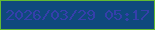 文字の大きさ：4、枠の色：62ba33、背景の色：0f497d、文字の色：353fab 無料ブログパーツのブログ時計
