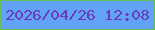 文字の大きさ：5、枠の色：62bd54、背景の色：61a3f4、文字の色：6a3bbe 無料ブログパーツのブログ時計