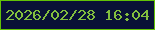 文字の大きさ：5、枠の色：62c306、背景の色：091236、文字の色：83bf3e 無料ブログパーツのブログ時計