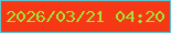 文字の大きさ：1、枠の色：62c3d0、背景の色：f63817、文字の色：9fe531 無料ブログパーツのブログ時計