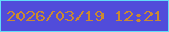 文字の大きさ：2、枠の色：62dcf8、背景の色：514cda、文字の色：ca8a32 無料ブログパーツのブログ時計