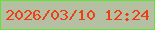 文字の大きさ：5、枠の色：62e231、背景の色：b5bfa2、文字の色：ec4014 無料ブログパーツのブログ時計