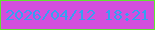 文字の大きさ：5、枠の色：62e431、背景の色：d34fdd、文字の色：35a0f1 無料ブログパーツのブログ時計