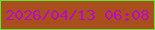 文字の大きさ：4、枠の色：62e433、背景の色：a94f1e、文字の色：bc09c3 無料ブログパーツのブログ時計
