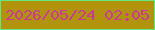 文字の大きさ：1、枠の色：62e781、背景の色：b1930c、文字の色：c83b91 無料ブログパーツのブログ時計