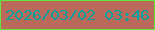 文字の大きさ：3、枠の色：62e83a、背景の色：ba6a5b、文字の色：01a19e 無料ブログパーツのブログ時計