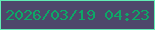 文字の大きさ：2、枠の色：62eeb5、背景の色：4e486b、文字の色：0da867 無料ブログパーツのブログ時計