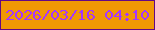 文字の大きさ：5、枠の色：630885、背景の色：f09804、文字の色：a536ff 無料ブログパーツのブログ時計