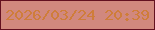 文字の大きさ：3、枠の色：631020、背景の色：d1887e、文字の色：cf7d3a 無料ブログパーツのブログ時計