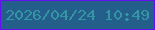 文字の大きさ：5、枠の色：6310f1、背景の色：245e8a、文字の色：3495a5 無料ブログパーツのブログ時計