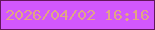 文字の大きさ：4、枠の色：63165c、背景の色：d258fd、文字の色：e1a585 無料ブログパーツのブログ時計