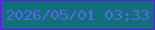 文字の大きさ：1、枠の色：6316e9、背景の色：116f79、文字の色：5769ea 無料ブログパーツのブログ時計