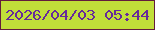文字の大きさ：4、枠の色：631d3c、背景の色：c1df39、文字の色：662a9a 無料ブログパーツのブログ時計