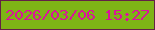文字の大きさ：4、枠の色：632146、背景の色：7eb416、文字の色：db139c 無料ブログパーツのブログ時計