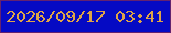 文字の大きさ：3、枠の色：63226f、背景の色：050ac4、文字の色：dea448 無料ブログパーツのブログ時計