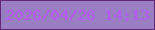 文字の大きさ：2、枠の色：632775、背景の色：997fc2、文字の色：b75af6 無料ブログパーツのブログ時計