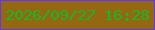 文字の大きさ：4、枠の色：6336f1、背景の色：946711、文字の色：16b82a 無料ブログパーツのブログ時計