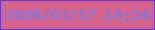 文字の大きさ：1、枠の色：6338d4、背景の色：d4628b、文字の色：6b7df3 無料ブログパーツのブログ時計