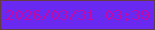 文字の大きさ：1、枠の色：633d43、背景の色：6929f0、文字の色：bf0aa7 無料ブログパーツのブログ時計