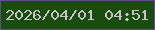 文字の大きさ：1、枠の色：634a8d、背景の色：184d0e、文字の色：c9c1c9 無料ブログパーツのブログ時計