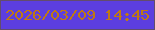 文字の大きさ：5、枠の色：634c6c、背景の色：5c3edf、文字の色：bf7912 無料ブログパーツのブログ時計