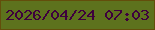文字の大きさ：4、枠の色：634e0b、背景の色：5d721d、文字の色：3e003d 無料ブログパーツのブログ時計