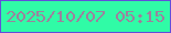 文字の大きさ：4、枠の色：634eda、背景の色：30fba6、文字の色：9d819d 無料ブログパーツのブログ時計