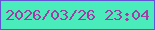 文字の大きさ：3、枠の色：6352d4、背景の色：4becbc、文字の色：a13ea6 無料ブログパーツのブログ時計