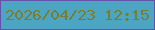 文字の大きさ：5、枠の色：6353a8、背景の色：4ca6c3、文字の色：797d2d 無料ブログパーツのブログ時計