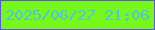 文字の大きさ：3、枠の色：6353e1、背景の色：76f819、文字の色：54c0e2 無料ブログパーツのブログ時計