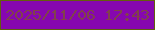 文字の大きさ：2、枠の色：635f0d、背景の色：8607b0、文字の色：81414c 無料ブログパーツのブログ時計