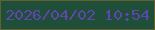 文字の大きさ：3、枠の色：63602f、背景の色：1f4f39、文字の色：6045af 無料ブログパーツのブログ時計